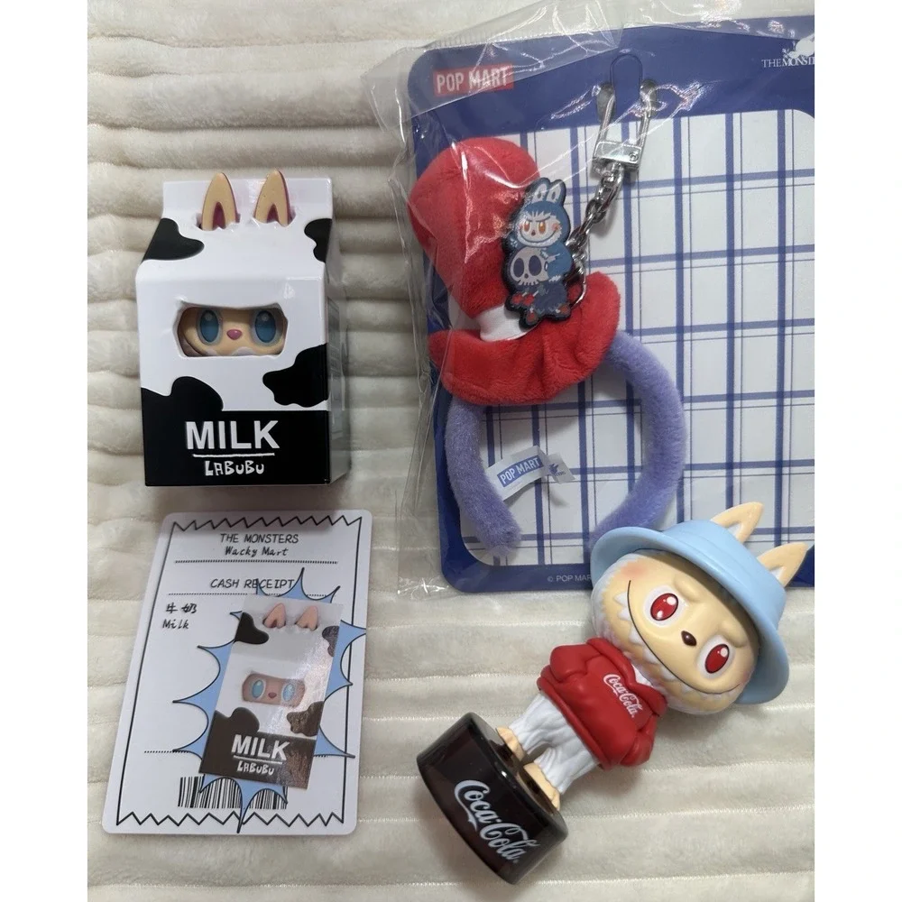 Authentic POP MART THE MONSTERS Labubu LOT Coca Cola, Wacky Mart +